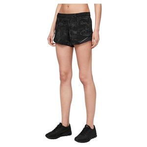Lululemon Hotty Hot Short Size 2  Black Camo 4”